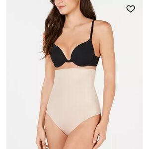 SPANX Suit Your Fancy High Waisted Thong in Nude Women's Size Large